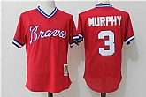 Atlanta Braves #3 Dale Murphy Red 1980 Cooperstown Collection Jersey,baseball caps,new era cap wholesale,wholesale hats